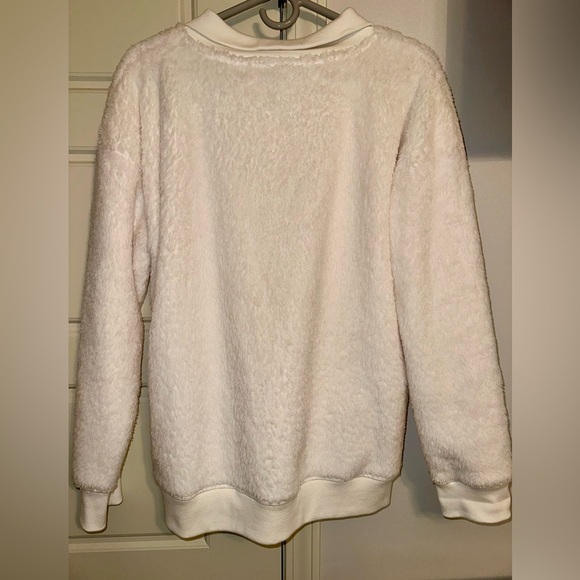 a.n.a Cream Quarter-Zip Fleece - Picture 4 of 4